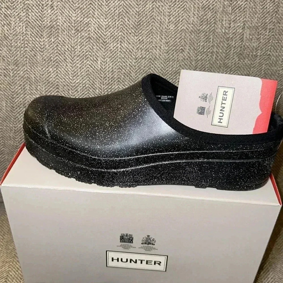NWT HUNTER Boots Women’s Play Starcloud Clog Slip On Shoe Glitter Size 11 - Picture 3 of 13